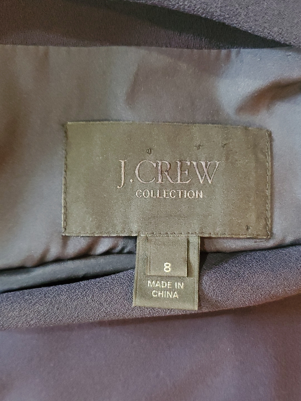 J.Crew Collection Draped Neckline Dress Blue Size 8 - Picture 4 of 5